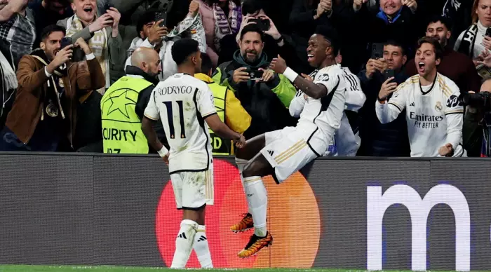 Vinicius and Rodrigo celebrate (Reuters)