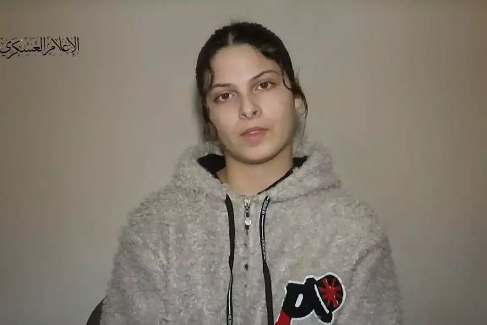 Daniela Gilboa in the first documentation from captivity in Gaza  Screenshot