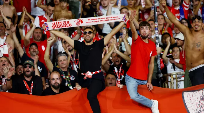 Monaco's crowd on a huge evening (Reuters)