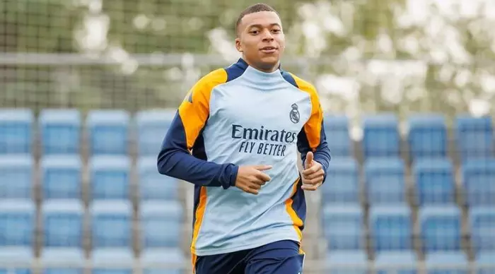 Kylian Mbappe (Real Madrid official website)