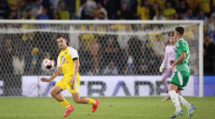 Nemanja Stoic with the ball (Radad Jabara)