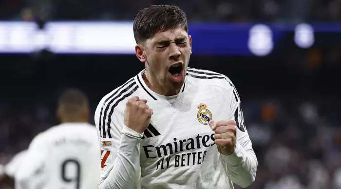 Federico Valverde in a frenzy (Reuters)